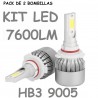 KIT BOMBILLA Hb3 h10 LUZ LED 7600 LUMENES 12V / 24V