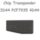 Chip de Carbono Trasponder ID44 4D44 PCF7935 de 40 Bits