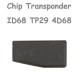 Chip de Carbono Trasponder ID68 TP29 4D68 de 40 Bits
