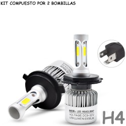 Kit Bombilla H4 HB2 9003 Luz Led 16000 Lúmenes 12-24V Coche Camión
