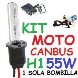Kit Xenon H1 55w Moto Canbus No error 1 Bombilla
