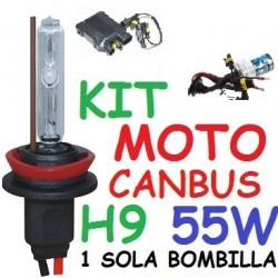 Kit Xenon H9 55w Moto Canbus No error 1 Bombilla