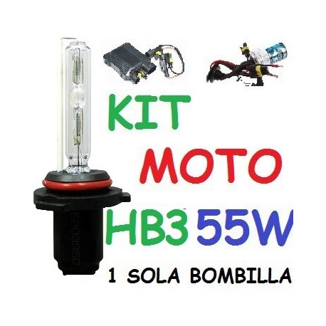 KIT XENON H9 55w (Alta Potencia) MOTO 1 BOMBILLA