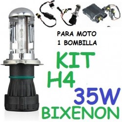 KIT BI-XENON H4 35w (ESTANDAR) MOTO 1 BOMBILLA